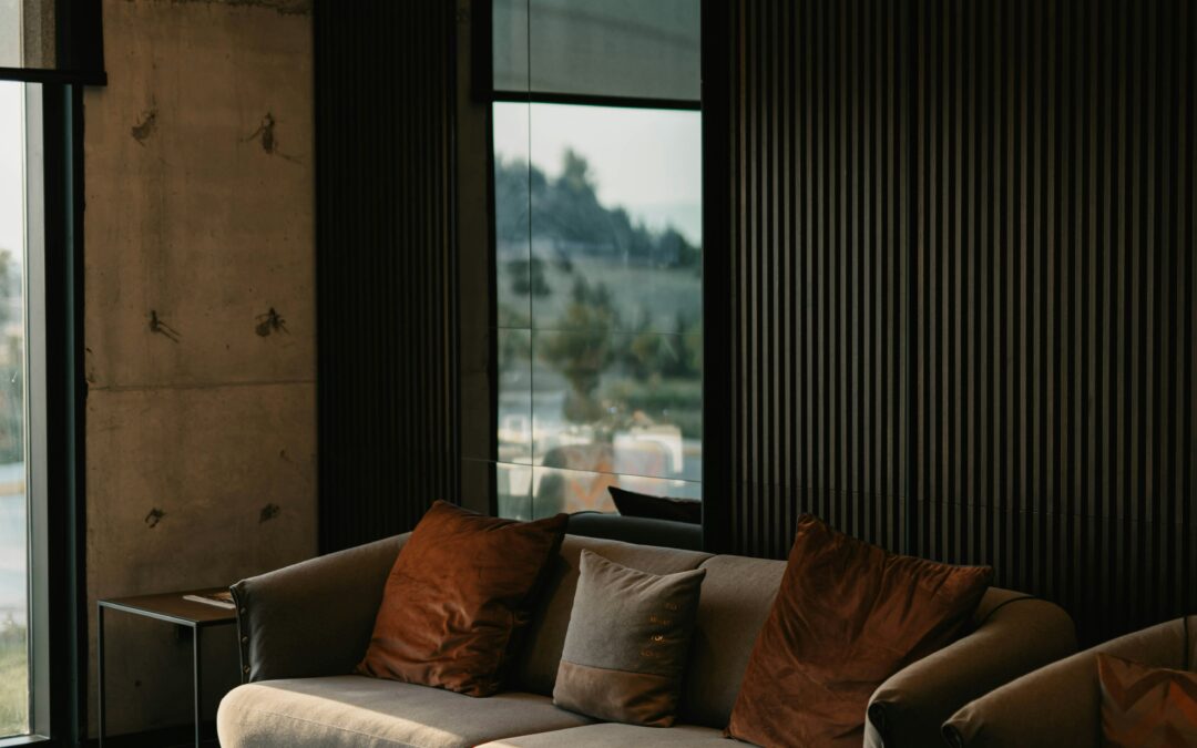 dark wood paneling